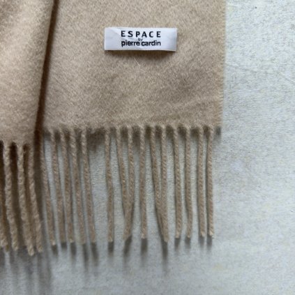 Béžová šála ze 100% kašmíru