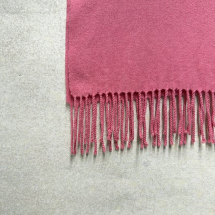 Zářivě růžová šála ze 100% kašmíru