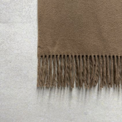 100% kašmírová šála barvy camel