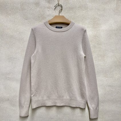 Krémový měkoučký svetr z vlny a kašmíru