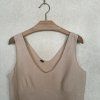 Béžové tílko ze 100% lnu CINQUE