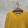 Žlutý véčkový svetřík z kašmíru a hedvábí