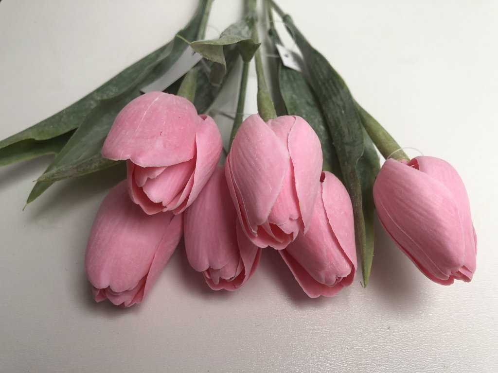 Umělé tulipány růžové
