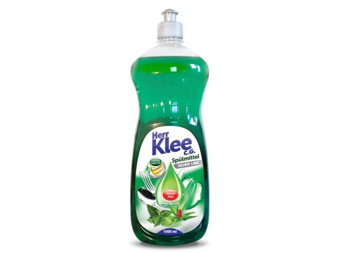 Klee, prostředek na mytí nádobí s vůní máty a aloe vera, 1 litr