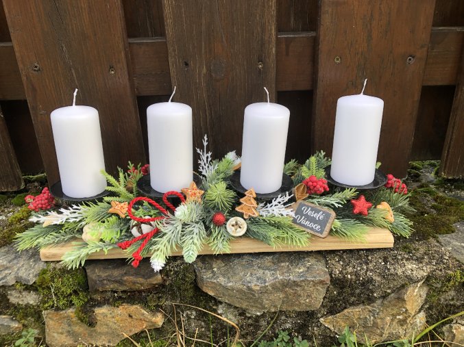Vánoční adventní svícen