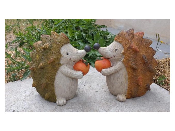 Podzimní dekorace ježek 21 cm