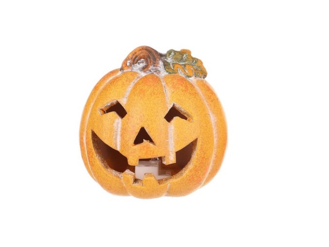 Keramická dýně Halloween oranžová