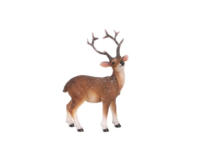Figurka jelena glitrovaná 15 cm 1 ks