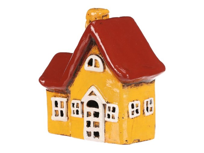 Keramický domeček s LED světýlkem