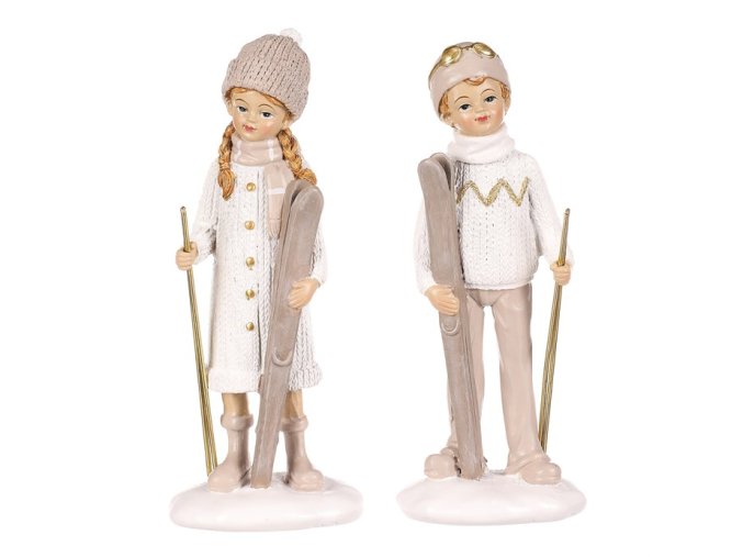 Vánoční figurky dětí dekorace 16 cm