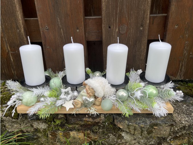 Adventní svícen podlouhlý na stůl