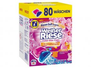Weisser Riese Duo Caps kapsle na praní barevného prádla 80 ks | Malechas