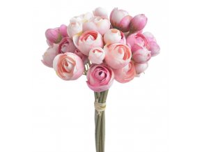 Umělá kytice kamélie růžové