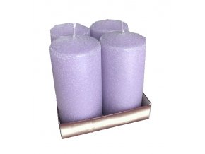 Adventní svíčky fialové perleťové
