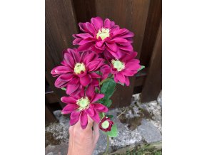 Umělá květina chryzantéma fialová 65 cm