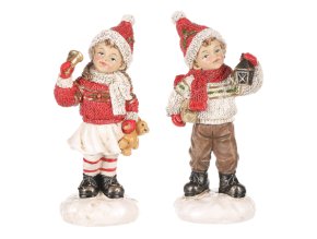 Figurky zimní děti 12 cm