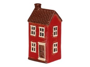 Svícen keramický domek na čajovou svíčku 19 cm