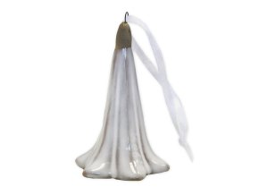 Jarní dekorace porcelánová květina na zavěšení