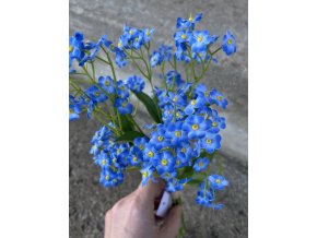 Umělé květiny pomněnky jako živé 32 cm