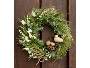 Jarní věnec s ptáčkem 1