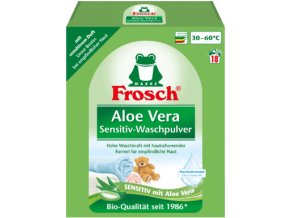Prací prášky z Německa Frosch Aloe Vera Sensitiv, 18 pracích dávek
