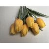Umělé tulipány žluté 6 ks
