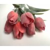 Umělé tulipány červené 6 ks