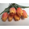 Umělé tulipány oranžové 6 ks