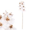 Vánoční umělé květiny bílá orchidej