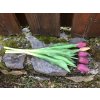 Umělé latexové tulipány fialové