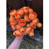 Umělé květiny pryskyřníky oranžové