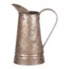 Kovová váza džbán v měděné barvě
