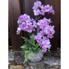 Umělá orchidej v květináči fialová