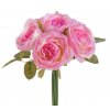 Umělé růže růžové kytice 25 cm