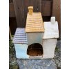 Keramický svícen domek na čajovou svíčku 20x16 cm