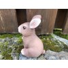 Jarní dekorace hnědý zajíc 14 cm