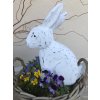 Dekorace dřevěný zajíc 28 cm