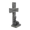Dekorace na hrob kříž na postavení s nápisem S láskou 13,5 cm a