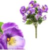 Umělé květiny macešky fialové 30 cm