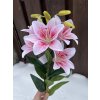 Umělá lilie růžová 75 cm