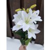 Umělá lilie bílá do vázy
