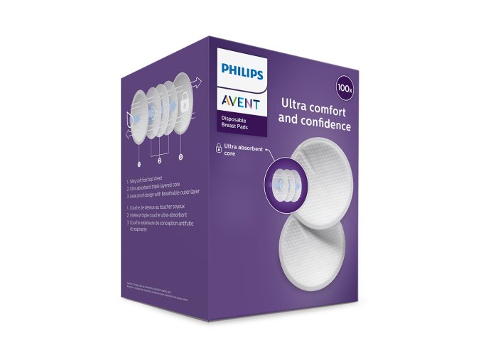 Philips AVENT Vložky do podprsenky jednorazové 100 ks