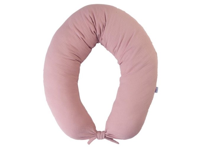 BABYMATEX Vankúš na dojčenie mušelínový Moon (Varianta  Staroružová 260 cm)
