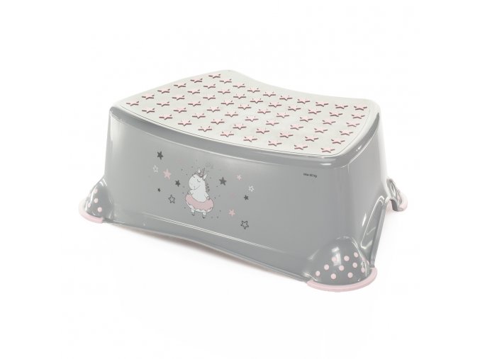 ZOPA Stupínek k WC/umyvadlu "Unicorn", Grey/Pink