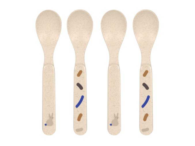 LÄSSIG BABIES LÄSSIG Spoon Set PP/Cellulose (Varianta 2024 Little Mateys royal blue)