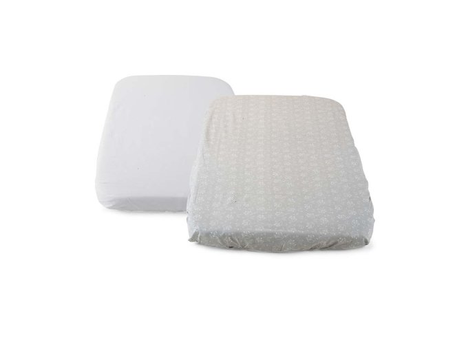 CHICCO Plachta na postieľku Next2Me 2 kusy - Grey (Varianta  fox)