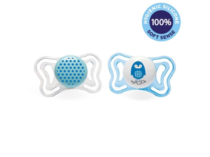 CHICCO Cumlík Physio Light silikónový 2-6m chlapec