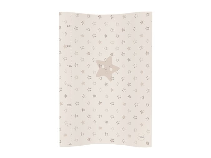 CEBA (Varianta  BABY Podložka prebaľovacia 2-hranná mäkká COSY (50x70) Hviezdy béžová)