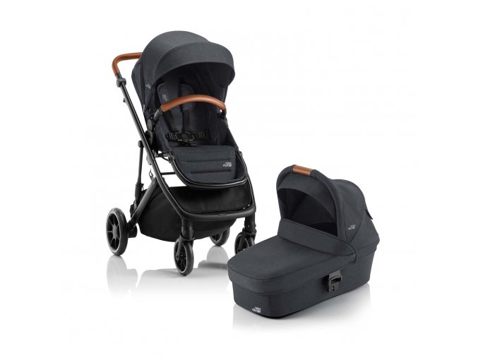 BRITAX Set kočík Strider M + hlboká korba, Black Shadow