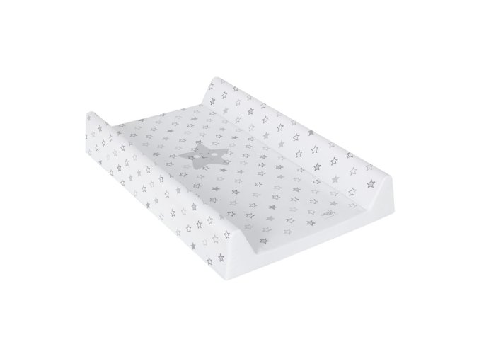 CEBA BABY Podložka prebaľovacia 2-hranná s pevnou doskou (50x80) Comfort Hviezdy svetlo (Varianta  šedá)